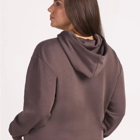 Woolx Avery Hoodie Plum Truffle New Merino Wool Size L - Picture 2 of 10